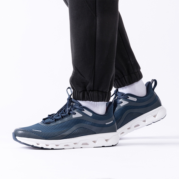 [MovePlush] Men's Cushioned Mesh Lifestyle Sneakers - NAVY - 4